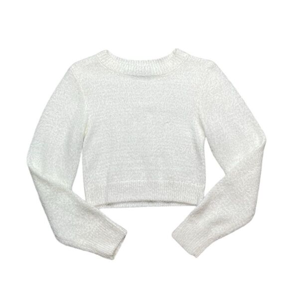 URBAN OUTFITTERS Soft Fuzzy Sweater White Size Medium - Picture 1 of 5